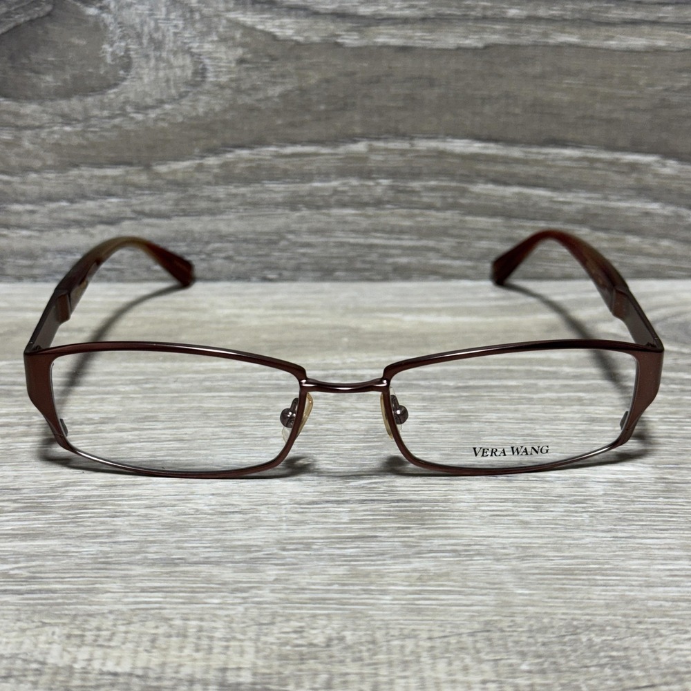 Vera Wang V189 BU Eyeglasses Metal Rectangle Frame 52-17-138 Optical